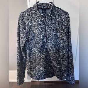 Spyder Black and White Quarter Zip Pullover